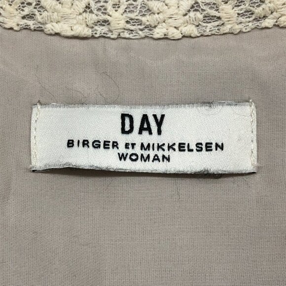 DAY Birger et Mikkelsen Cream Geometric Crochet lined Dress size 36 - Picture 7 of 16